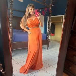 Orange Lehenga Vibrant Indian Outfit